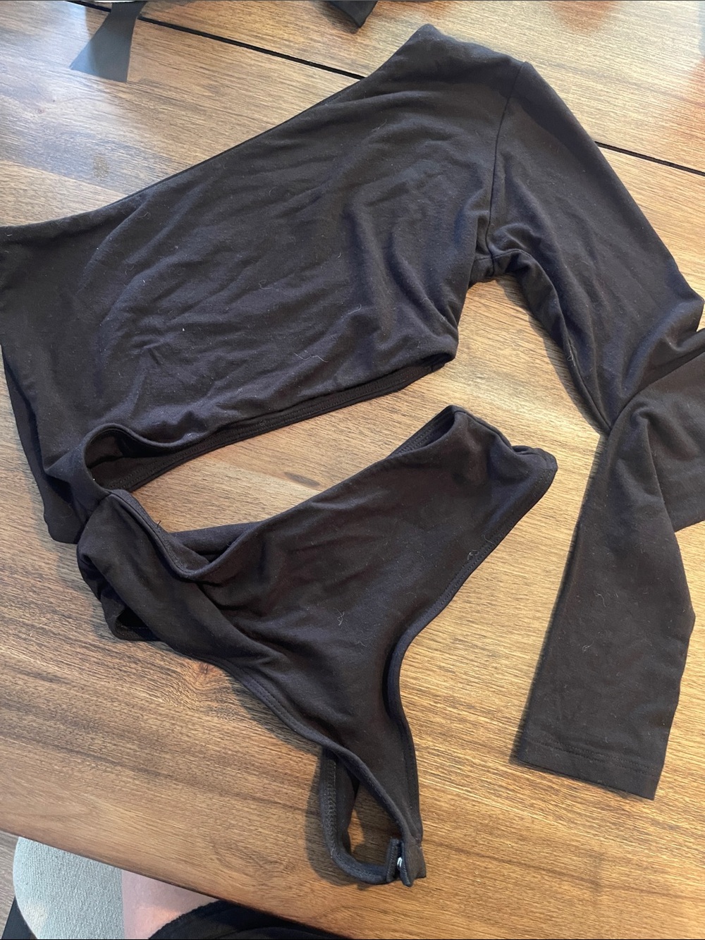 Clyque One Shoulder Long Sleeve Bodysuit